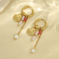 Starfish Shell Hoop Earrings - DippedShop Wholesale - #8483