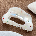 Colorful Rhinestone Irregular Acetate Hair Claw MK2PPM6W6HCP341