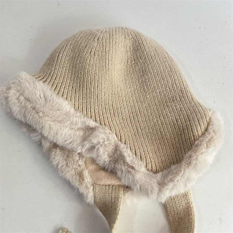 Faux Fur Earflap Beanie - DippedShop Wholesale - #5891