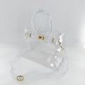 Jelly Clear Tote Stadium Approved Shoulder Bag 6W10BBG2123