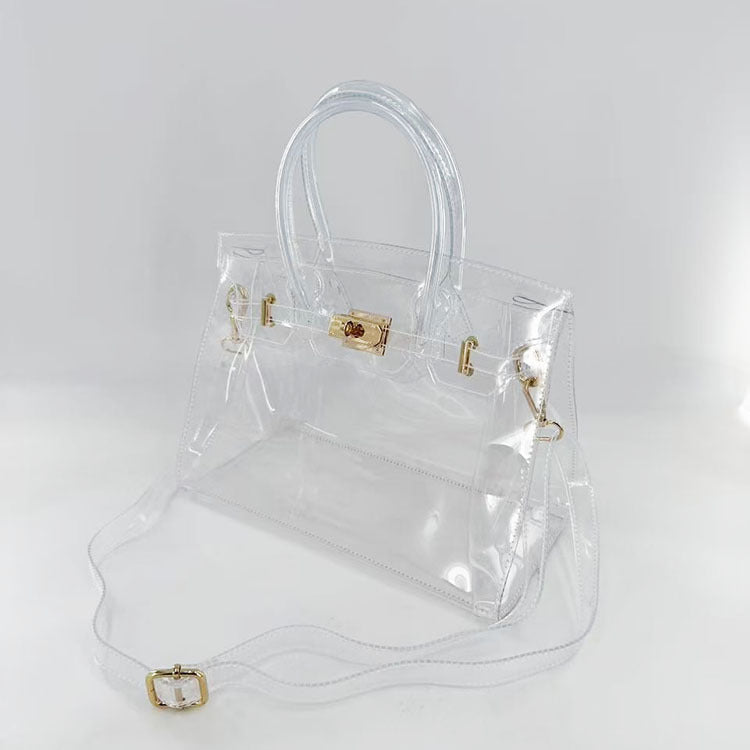 Jelly Clear Tote Stadium Approved Shoulder Bag 6W10BBG2123