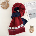 Sheep Jacquard Knit Scarf - DippedShop Wholesale - #5123