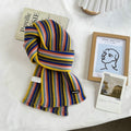 Striped Knit Scarf - DippedShop Wholesale - #5539