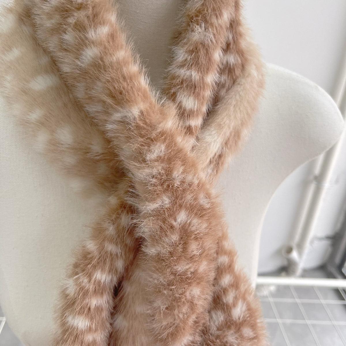 Cute Fawn Spotted Faux Mink - DippedShop Wholesale - #0531