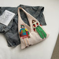 Cartoon Color Block Knit Bag - DippedShop Wholesale - #6899