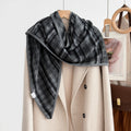 Plaid Triangle Scarf Wrap - DippedShop Wholesale - #0099