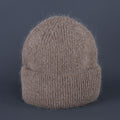 Simple Solid Warm Cuffed Ribbed Knit Beanie 6W6HAT687
