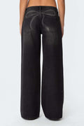 Minimalist Wide Leg Denim Pants - DippedShop Wholesale - #7763