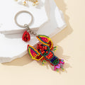 Colorful Beads Lobster Pendant Keychain Bag Charm 6W10BBC751