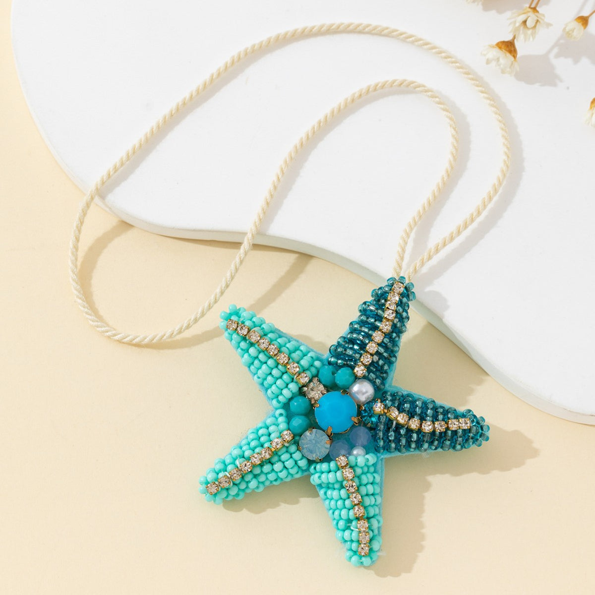 Beaded Starfish Bag Charm - DippedShop Wholesale - #0051