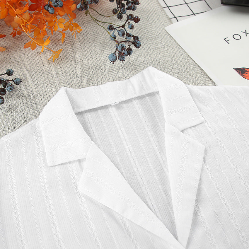 Stripe Jacquard Sleepwear Set - DippedShop Wholesale - #9027