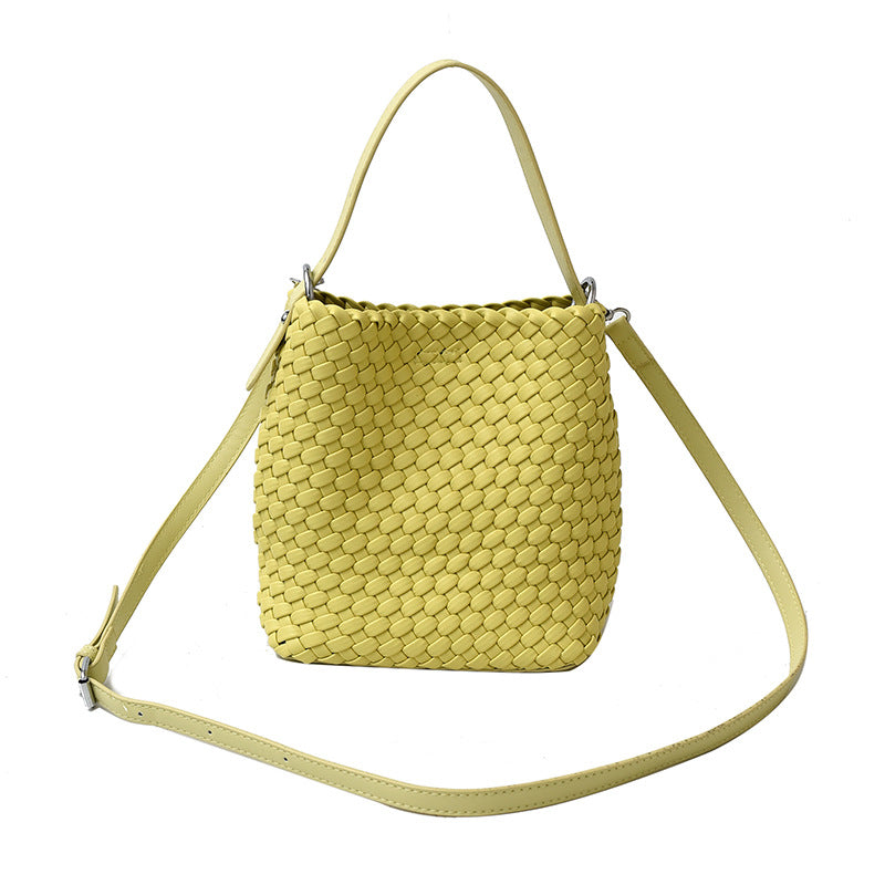 Casual Woven Bucket Bag - DippedShop Wholesale - #5955