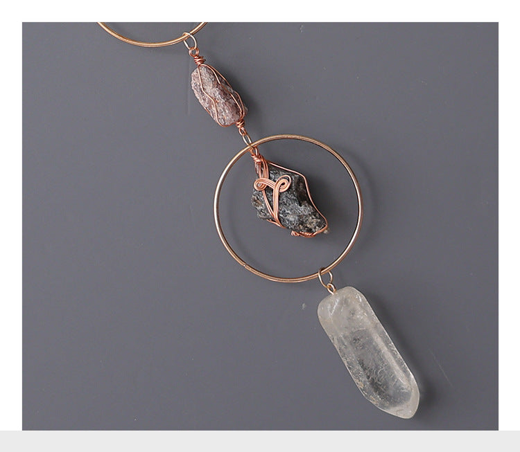 Natural Crystal Wind Chime - DippedShop Wholesale - #7219