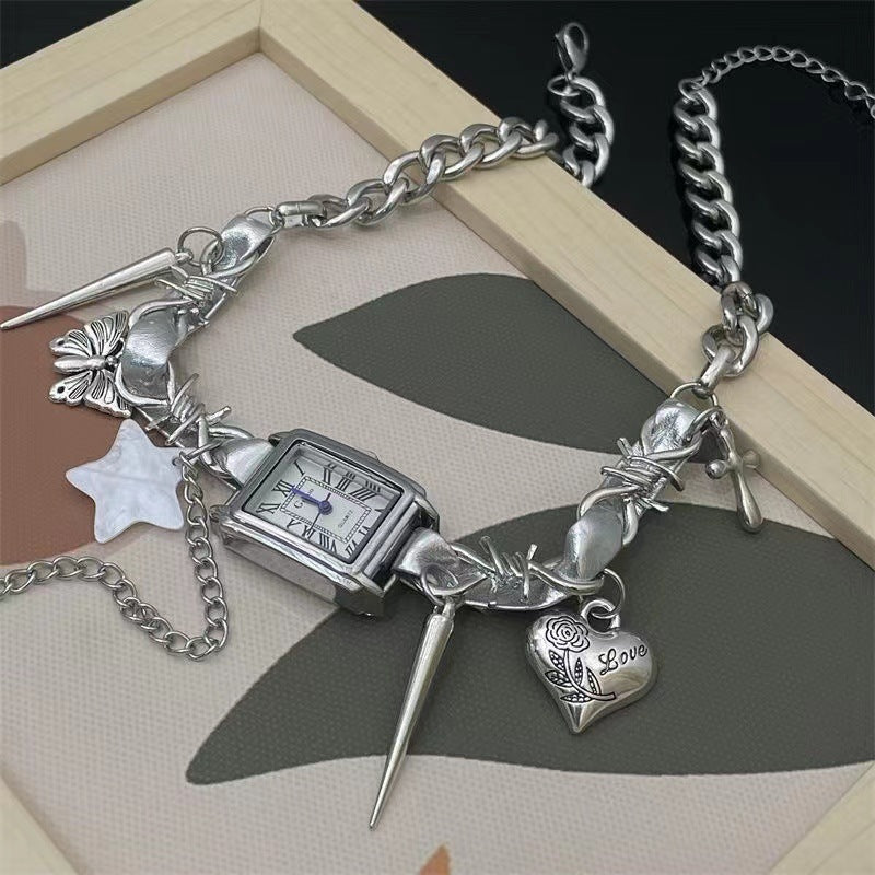 Choker Watch Necklace - DippedShop Wholesale - #4691