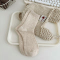 Minimalist Solid Color Cotton Slouch Socks 6W8FSO544