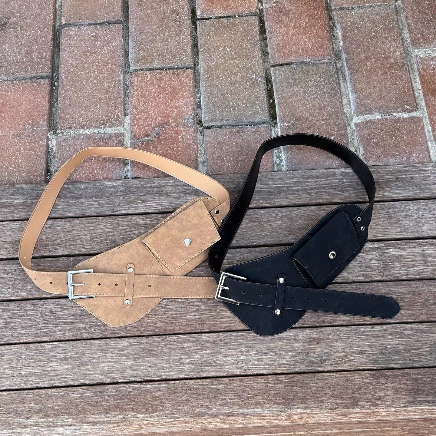 Trendy Suede Wide Leather Waist Belt 6W6JBT138