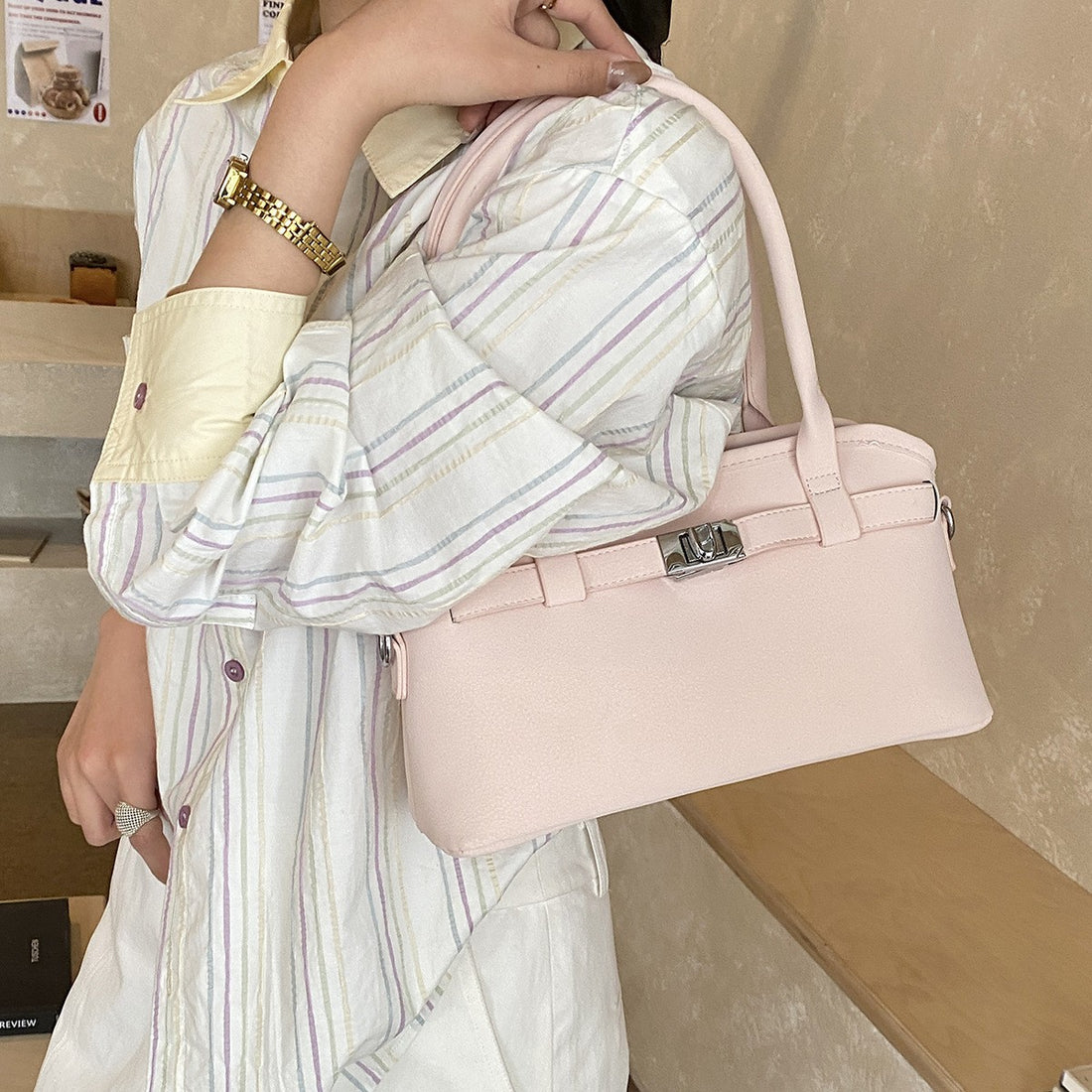 Minimalist Top Handle Bag - DippedShop Wholesale - #5875