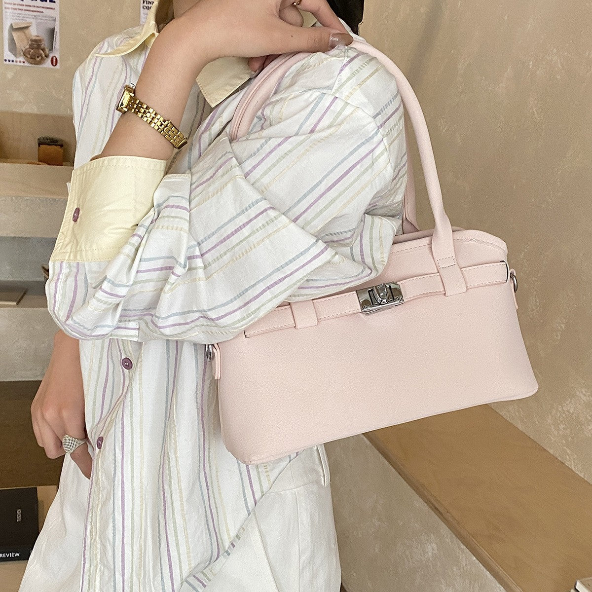 Minimalist Top Handle Bag - DippedShop Wholesale - #8643