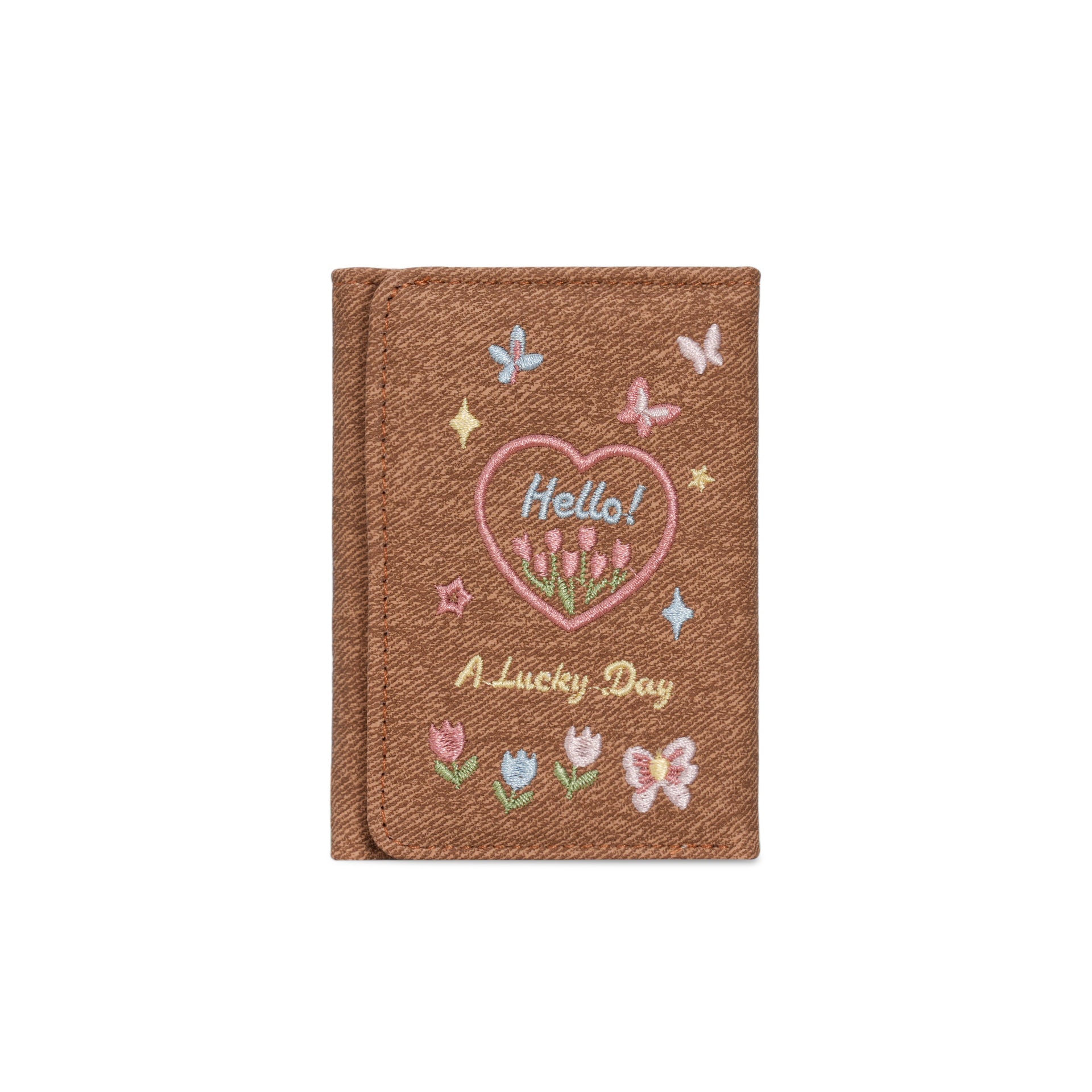 Stylish Floral Bowknot Embroideries Portable Coin Purse 6S10BWB155