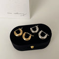 Hollow Thick Hoop Earrings - DippedShop Wholesale - #7219