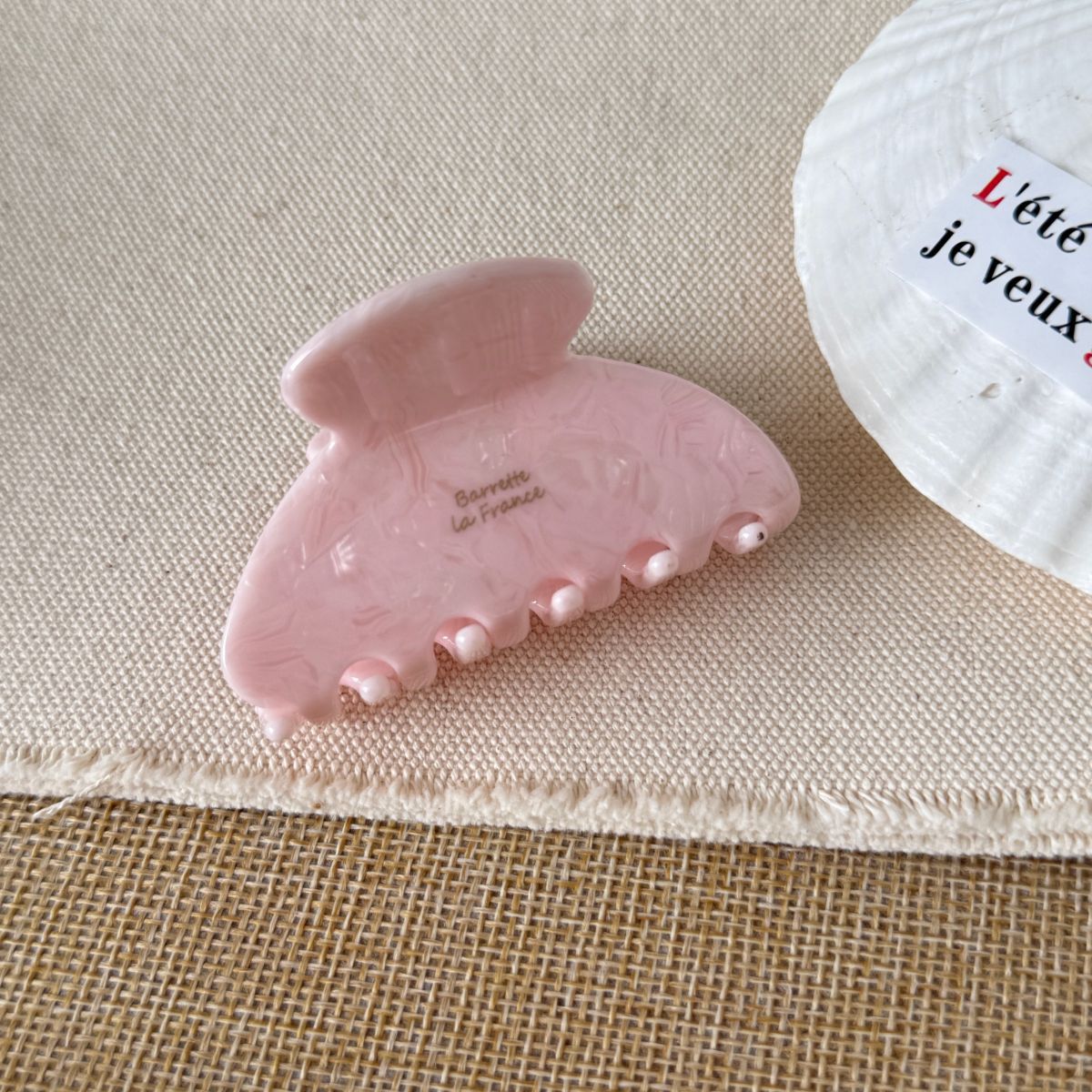 Cute Mini Marbel Textured Non-Slip Hair Claw 6W6HCP1294
