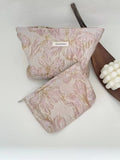 Trendy 3D-Flower Print Travel Toiletry Cosmetic Bag MK2BW6W10BOB397