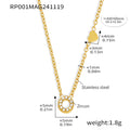 Gold Letter Pendant Choker - DippedShop Wholesale - #3699