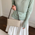Simple Solid Color PU Underarm Bag 6W10BBG1369