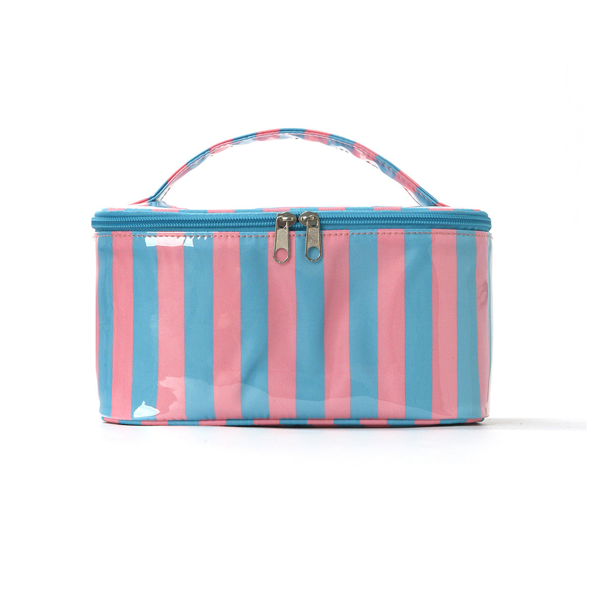 Color Block Striped Large Capacity Makeup Bag MK2BW6S10BOB62