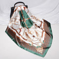 Vintage Leopard Print Soft Square Stain Head Scarf MK2BLW6W6NSI41