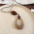 Geometric Resin Pendant Necklace - DippedShop Wholesale - #0179