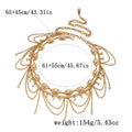 Retro Gold Plated Pearl Tassel Waist Chain 8ZA6JBC103T