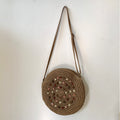 Round Straw Crossbody Bag - DippedShop Wholesale - #4483