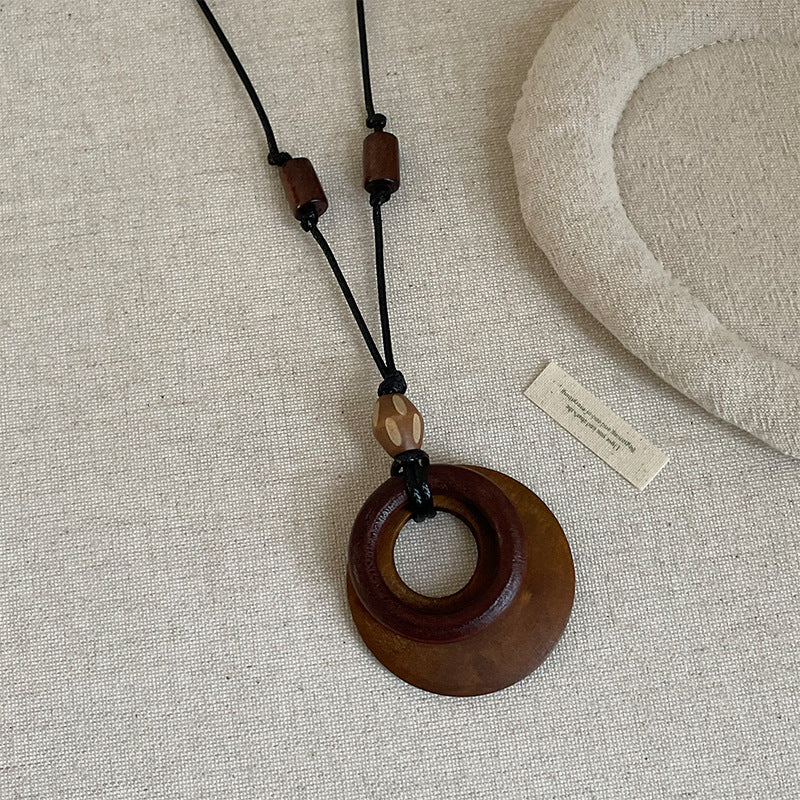 Boho Style Handmade Geometric Beaded Necklace 6W6JNC383L