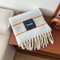 Trendy Color Block Thick Tassel Scarf 6W6NSW304