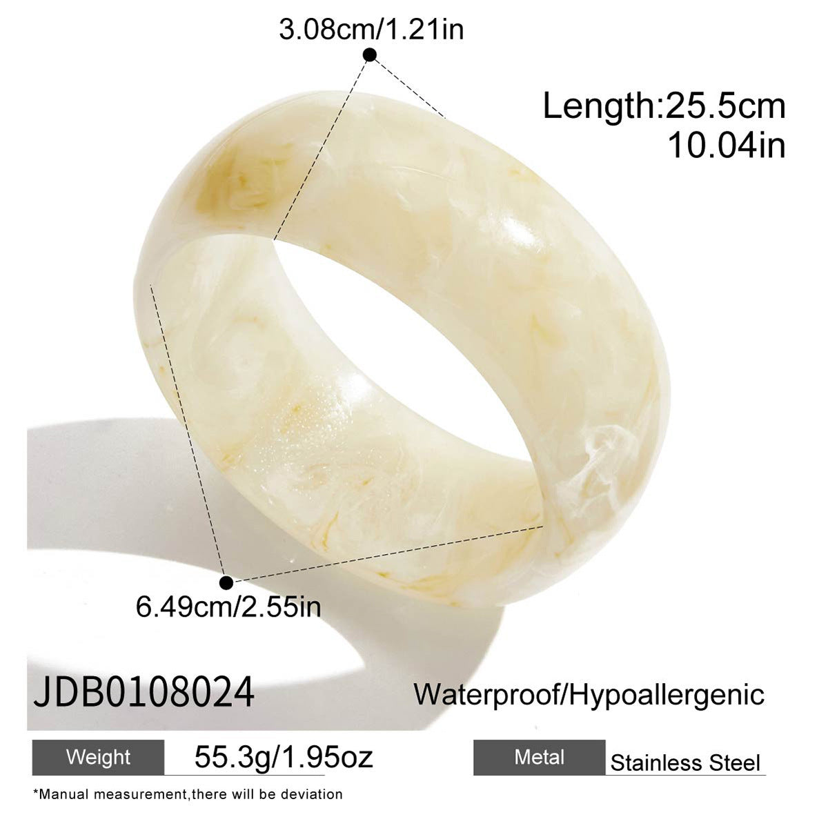 Vintage Amber Acrylic Bracelets - DippedShop Wholesale - #8755