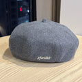 Letter Embroidery Beret Hat - DippedShop Wholesale - #2931