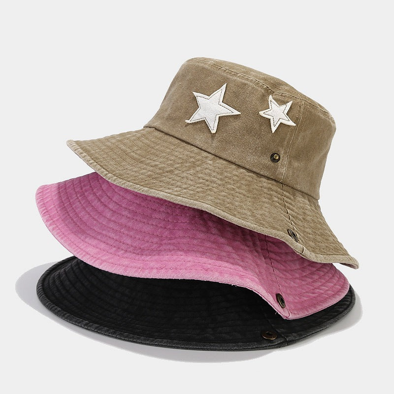 Denim Cowboy Star Foldable Safari Boonie Hat 8BK6HAT172T