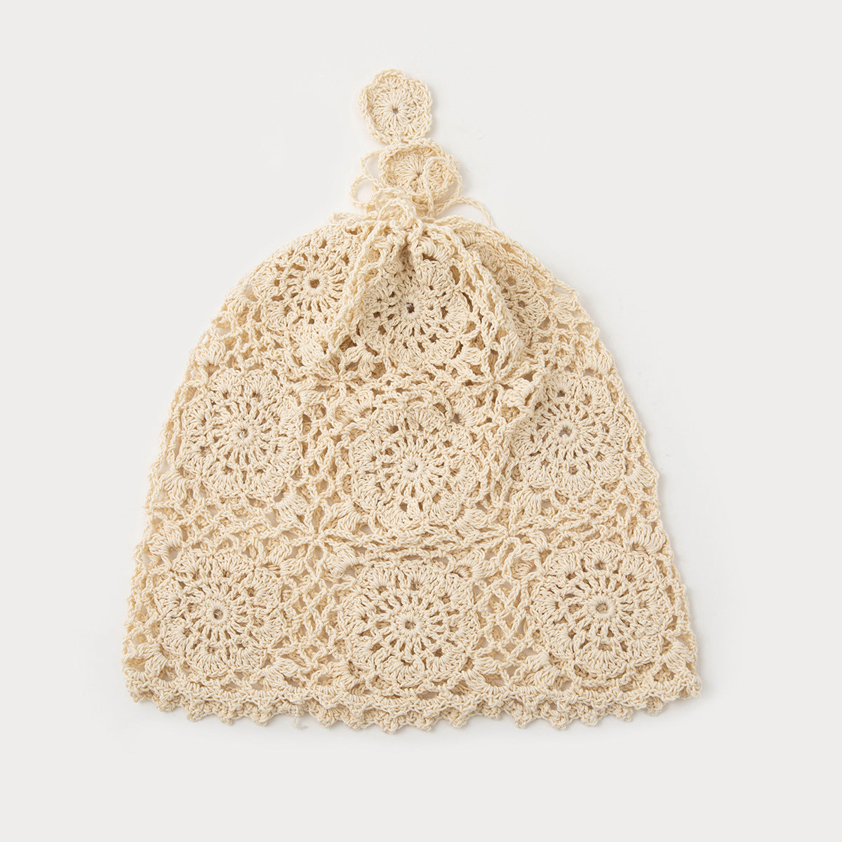 Handmade Crochet Hollow Out Knit Beanie Cap 8BK6HAT204T