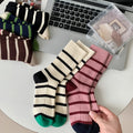 Striped Rib Knit Socks - DippedShop Wholesale - #3235