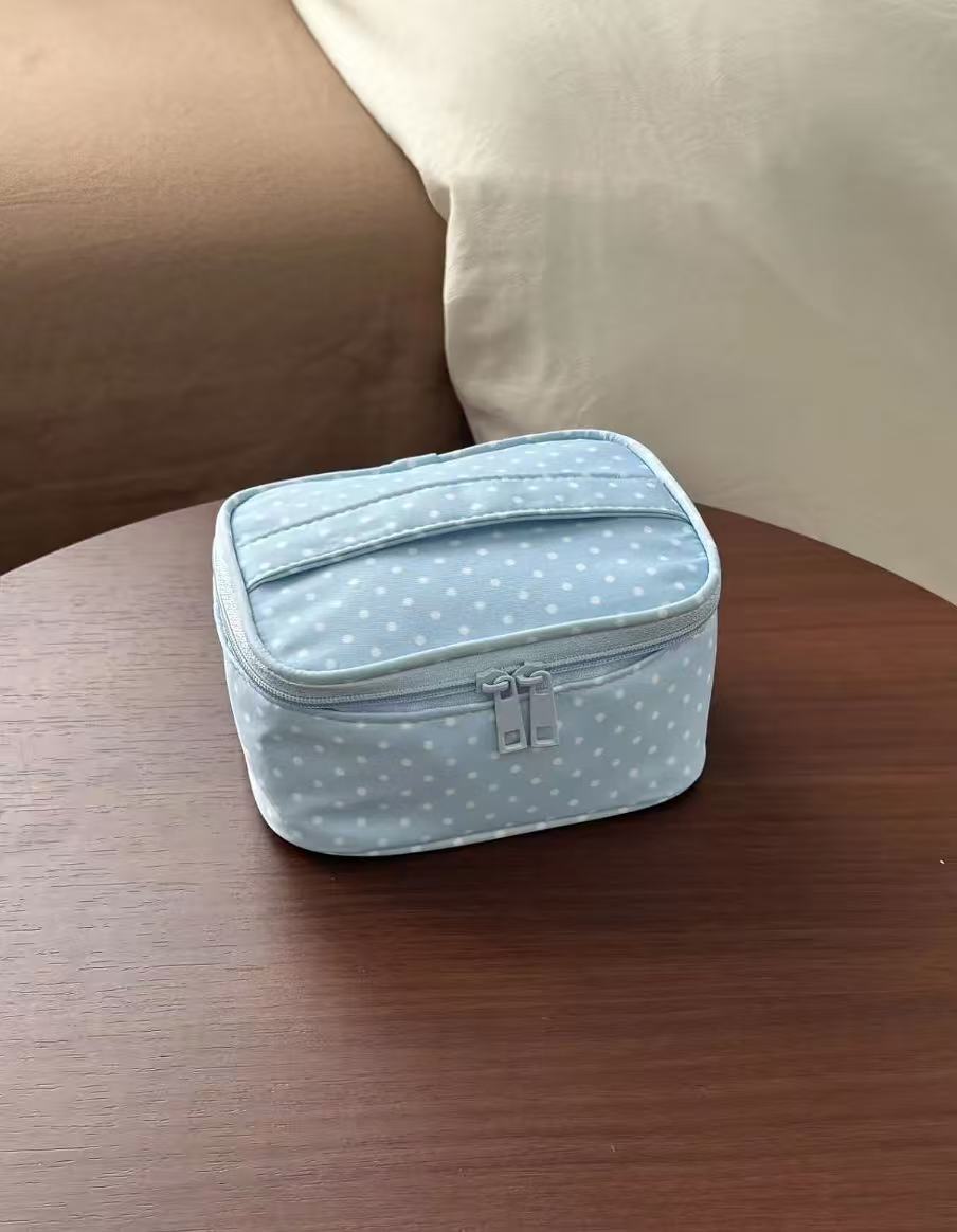 Plaid Large Capacity Cosmetic Bag - DippedShop Wholesale - #1283
