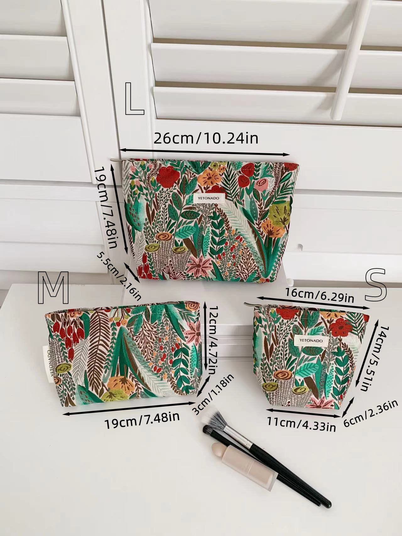 Large Capacity Floral Embroidery Cosmetic Bag MK2BW6W10BOB400