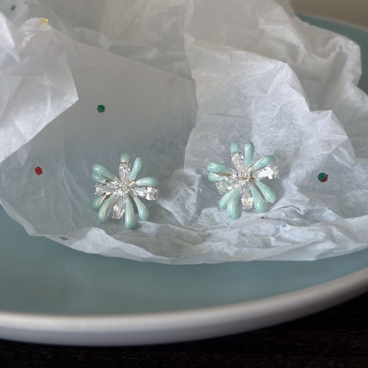Floral Stud Earrings - DippedShop Wholesale - #4371