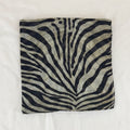 Retro Zebra Print Square Shape Silk Scarf 6W6NSI183