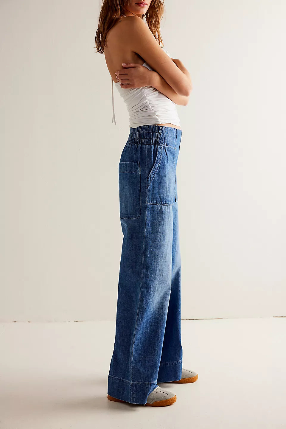 Casual Low-Waist Loose Jeans DP25B657