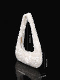 Elegant Solid Color Sequin Evening Underarm Bag 6W10BBG1417