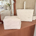 Minimalist Portable Quilted Shell Cosmetic Bag MK2BW6W10BOB421