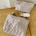 Fresh Floral Jacquard Portable Makeup Bag MK2BW6W10BOB383