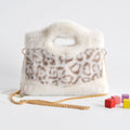 Color Block Leopard Faux Fur Tote Bag 6W10BBG1884