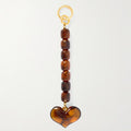 Retro Agate Heart Charm - DippedShop Wholesale - #6179